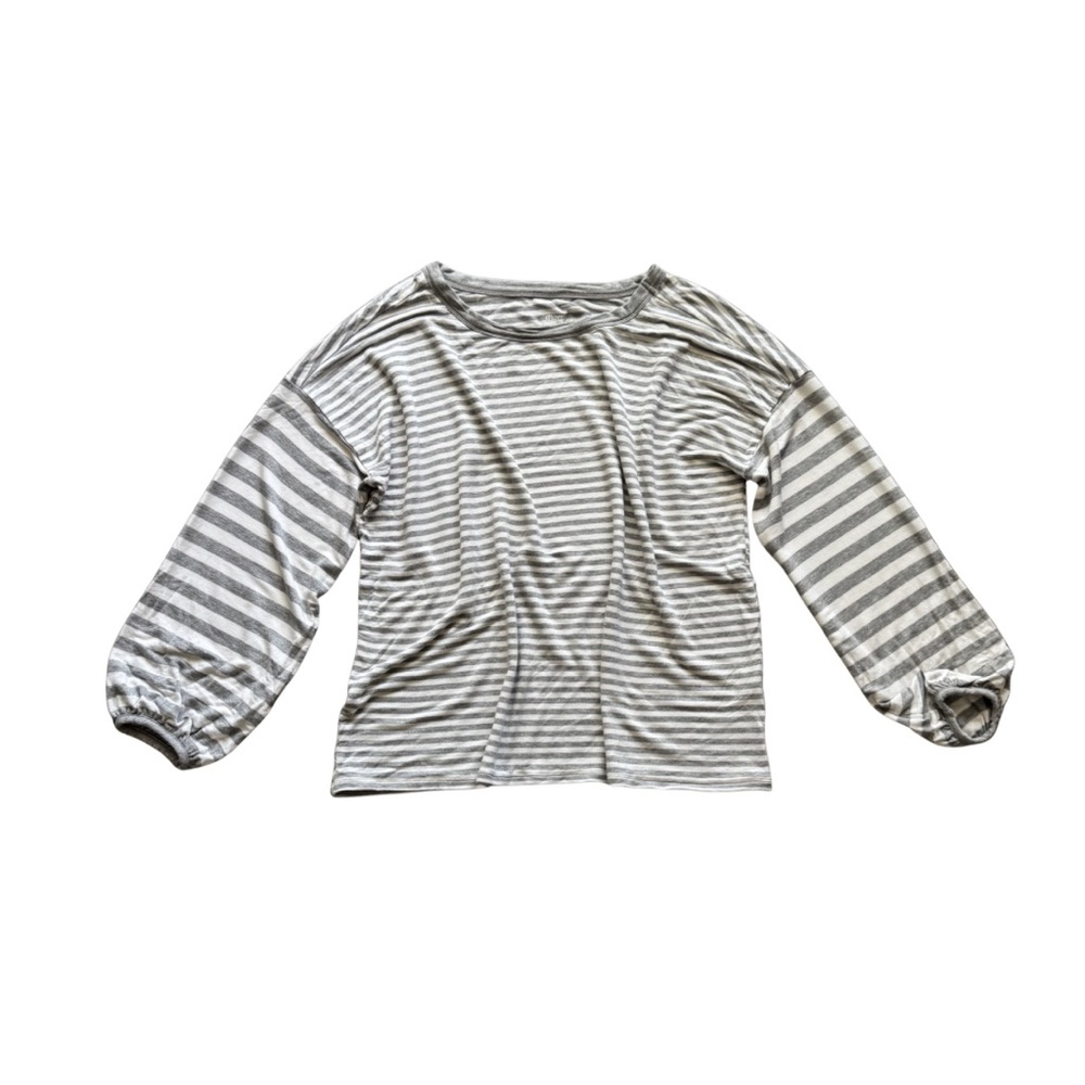 Grace & Lace Striped Long Sleeve Crewneck Shirt - Picture 3 of 6